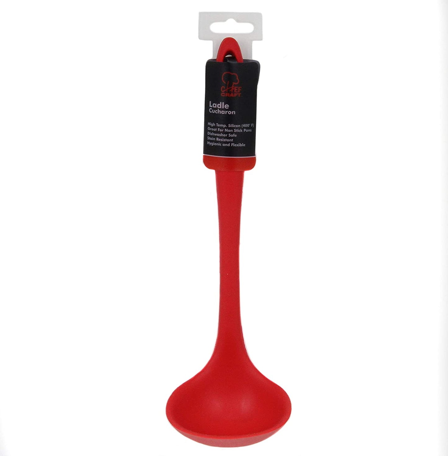 Chef Craft Premium Silicone Cooking Ladle, 11.25 inch