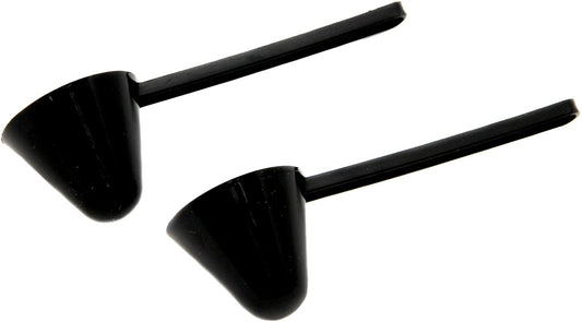Chef Craft Classic Plastic Coffee Scoop, 1 ounce 2 piece set, Black