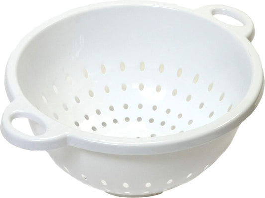 Chef Craft Select Plastic Deep Colander, 11x5 inch 5 quart, White