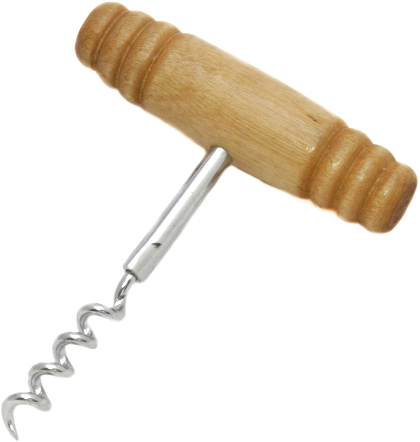 Chef Craft Select Corkscrew with Wooden Handle, 4 inch, Natural