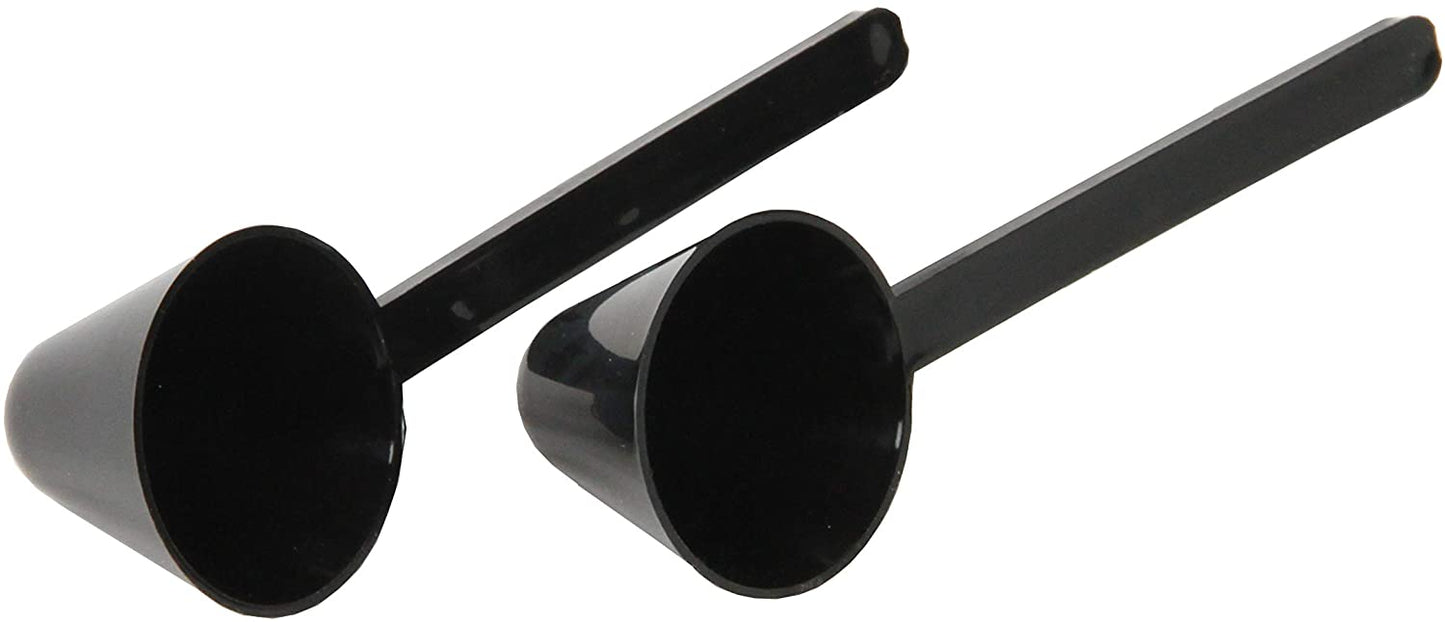 Chef Craft Classic Plastic Coffee Scoop, 1 ounce 2 piece set, Black