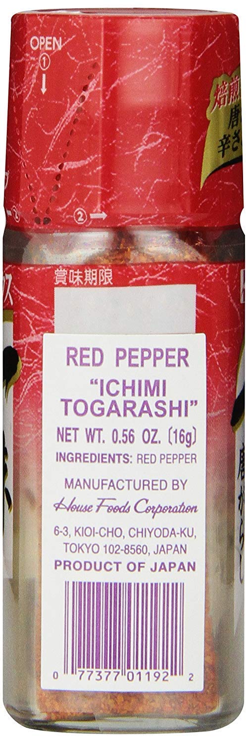 House Foods Red Pepper Seasoning Mix (Ichimi Togarashi)