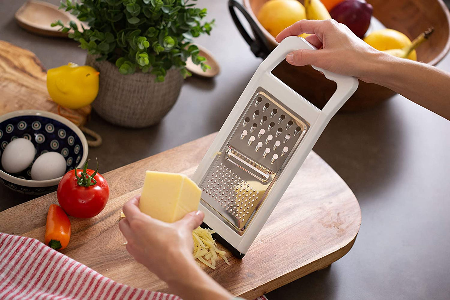 Chef Craft Select Stainless Steel Grater, 5 x 11 inch 1 piece, White