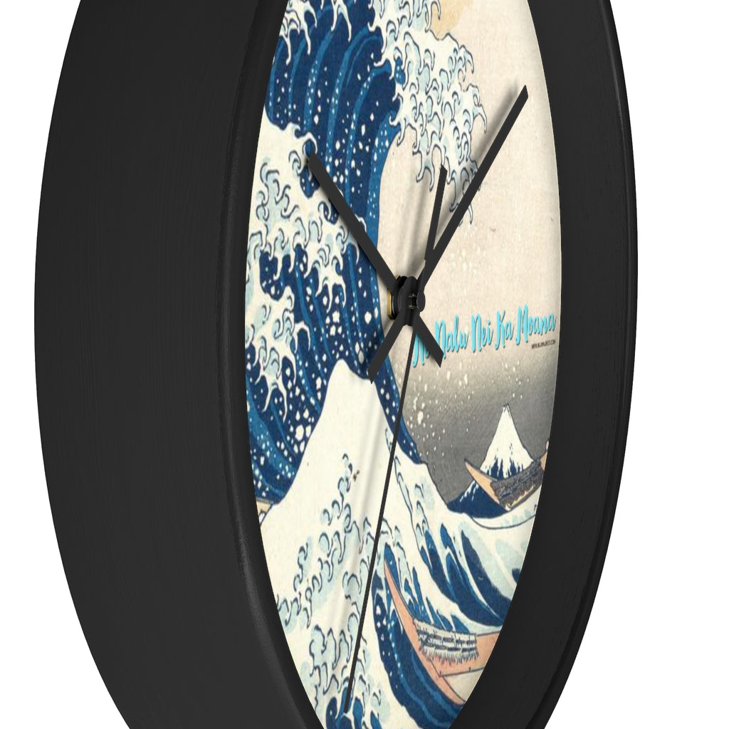 Wave Wall clock (Ke Nalu Nei Ka Moana)