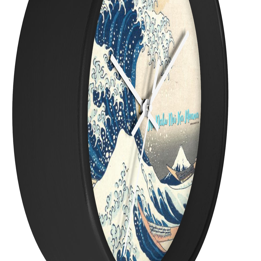 Wave Wall clock (Ke Nalu Nei Ka Moana)