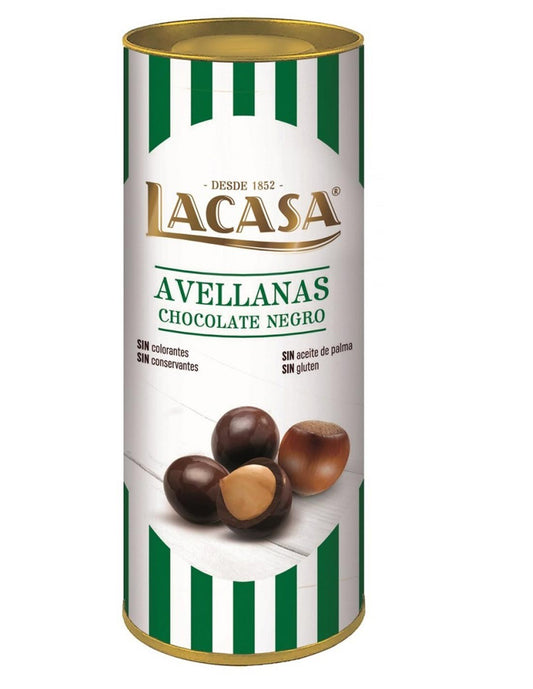 Dark Chocolate Hazelnuts Gluten Free in Can by LACASA