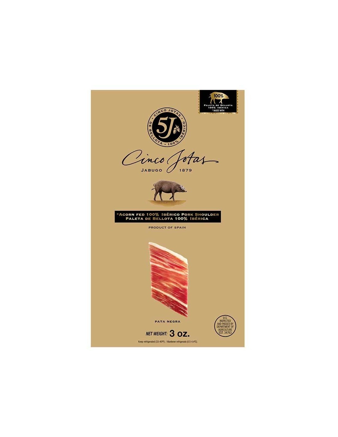 Hand Sliced Acorn-fed Iberico Shoulder Jabugo 3 oz