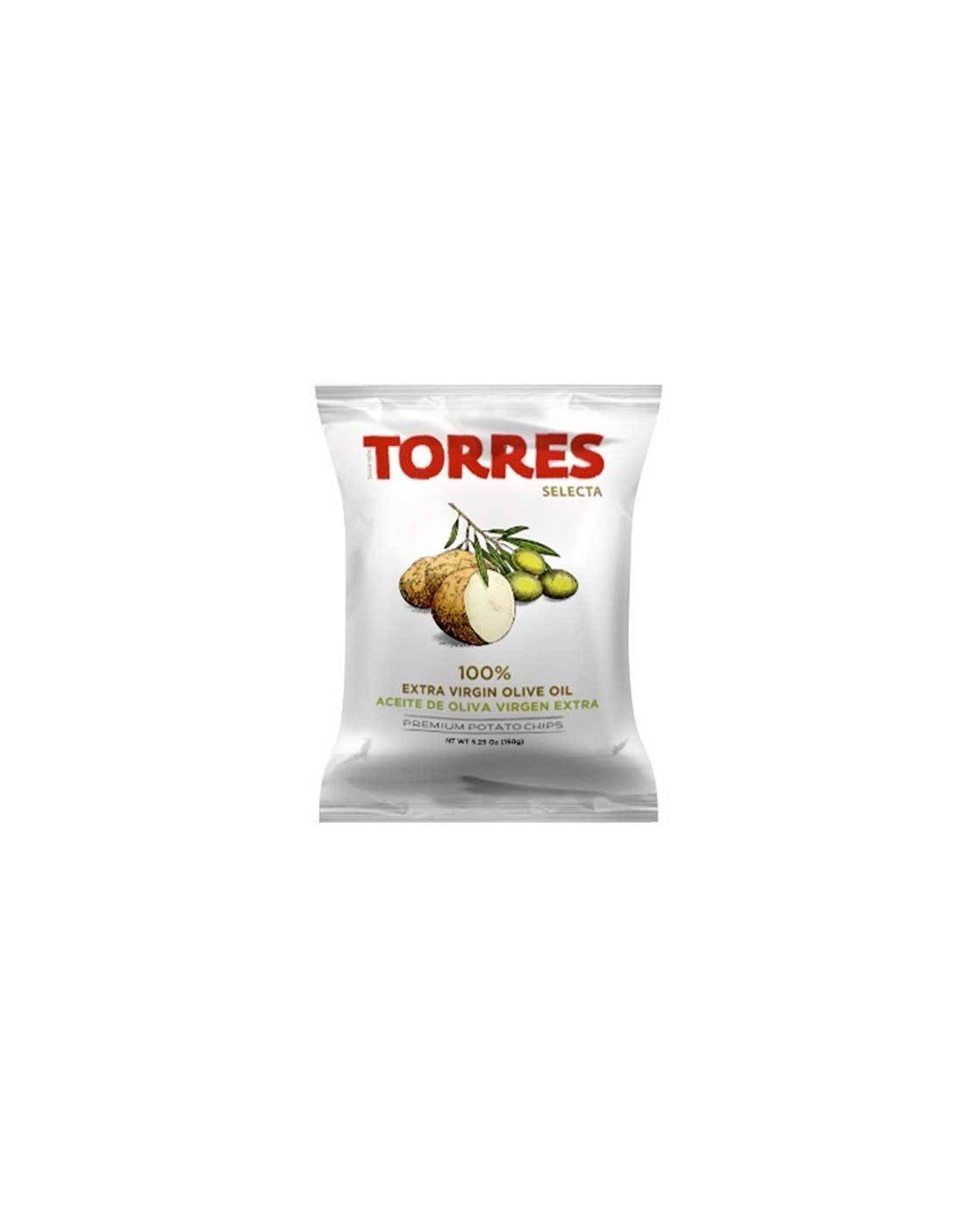 Patatas Fritas TORRES Potato Chips in Extra Virgin Olive Oil 50g by Torres