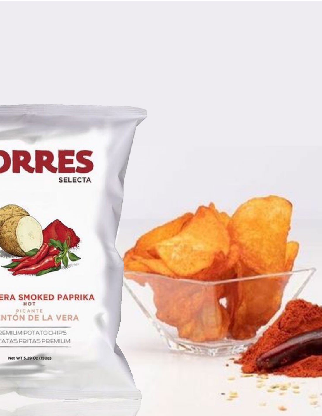 Torres Potato Chips Hot Smoked Paprika de la Vera 1.76oz/150g