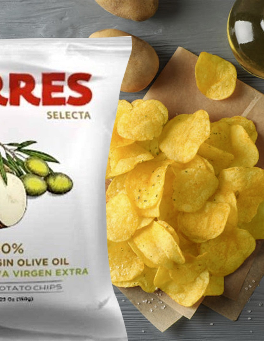 Torres Potato Chips in Extra Virgin Olive Oil 5.29oz/150g