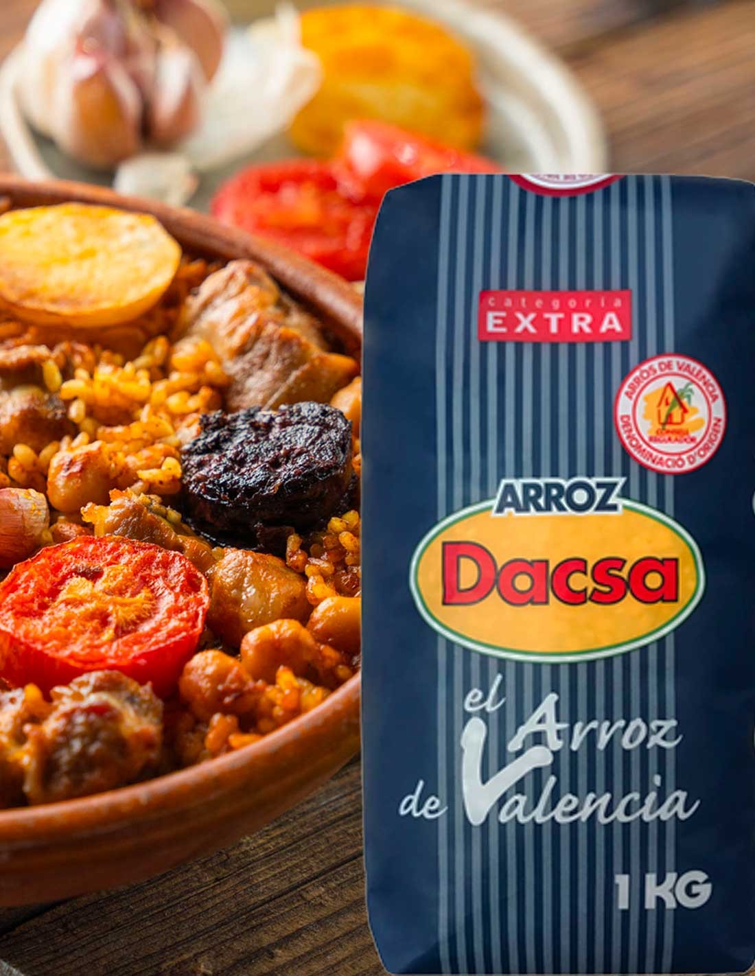 Valencian Paella Rice DO 1 kg. (2.2lb)